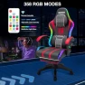 Превью LED Gaming Chair with Speakers and Massage — Smart Chairs, HOFFREE