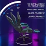 Превью LED Gaming Chair with Speakers Massage Big and Tall Computer Chair with RGB Lights Bluetooth Game Chair with Footrest — Smart Chairs, HOFFREE