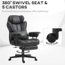 Превью Massage Executive Office Chair with 6 Vibration Points, Heated, Foot Rest, Lumbar Support — Smart Chairs, HOMCOM