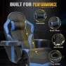 Превью Massage Gaming Recliner Chair with Cup Holder & Side Pockets — Massage Chairs, CALIVIA