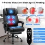 Превью Massage Office Chair with Heat, 7 Points Vibration, Ergonomic Executive Chair with Footrest — Massage Chairs, HOFFREE