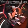 Превью RGB Gaming Chair with Footrest, Massage, LED Lights, Lumbar Support — Smart Chairs, GTPLAYER
