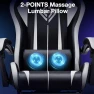 Превью RGB Gaming Chair with LED Lights, Massage, and Footrest — Smart Chairs, VANSPACE