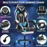 Превью RGB Gaming Chair with LED Lights, Massage, and Footrest — Smart Chairs, VANSPACE