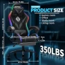 Превью RGB Gaming Chair with Massage and LED Lights Ergonomic Video Game Chairs with Footrest High Back Reclining Computer... — Massage Chairs, VANSPACE
