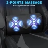 Превью RGB Gaming Chair with Massage and LED Lights Ergonomic Video Game Chairs with Footrest High Back Reclining Computer... — Massage Chairs, VANSPACE