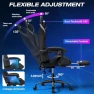Превью RGB Gaming Chair with Massage and LED Lights Ergonomic Video Game Chairs with Footrest High Back Reclining Computer... — Massage Chairs, VANSPACE