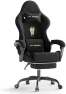 Превью Velvet Fabric Gaming Chair with Footrest and Massage Lumbar Cushion — Smart Chairs, Ferghana