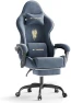 Превью Velvet Fabric Gaming Chair with Footrest and Massage Lumbar Cushion — Smart Chairs, Ferghana