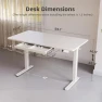 Превью 55 x 24 Inch Standing Desk with Drawers — Standing Desk, YDN