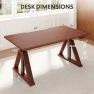 Превью 60 x 30 Inch Oak Executive Standing Desk, Dual Motor Electric Height Adjustable Desk — Standing Desk, FLEXISPOT