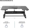 Превью Electric Height Adjustable Stand Up Desk Converter — Standing Desk, VIVO