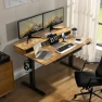 Превью Electric Standing Desk with 4 Drawers and Storage Shelves — Standing Desk, ExaDesk
