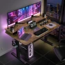 Превью Electric Standing Desk with 4 Drawers and Storage Shelves — Standing Desk, ExaDesk