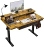 Превью Electric Standing Desk with 4 Drawers and Storage Shelves — Standing Desk, ExaDesk