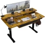 Превью Electric Standing Desk with 4 Drawers and Storage Shelves — Standing Desk, ExaDesk