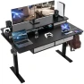 Превью Electric Standing Desk with 4 Drawers and Storage Shelves — Standing Desk, ExaDesk