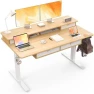 Превью Electric Standing Desk with 4 Drawers and Storage Shelves — Standing Desk, ExaDesk