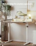 Превью Electric Standing Desk with Shelf, Power Outlets & LED — Standing Desk, Agilestic