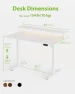 Превью Electric Standing Desk with Shelf, Power Outlets & LED — Standing Desk, Agilestic