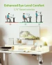 Превью Electric Standing Desk with Shelf, Power Outlets & LED — Standing Desk, Agilestic