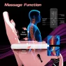 Превью Gaming Chair with Footrest, Massage — Massage Chairs, GYMAX
