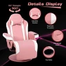 Превью Gaming Chair with Footrest, Massage — Massage Chairs, GYMAX