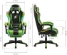 Превью Gaming Chair with RGB LED Lights, Footrest, Lumbar Support & Headrest — Smart Chairs, Yardlift