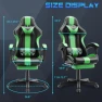 Превью Gaming Computer Chair with Footrest and Lumbar Support — Smart Chairs, Huracan