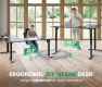 Превью L-Shaped Standing Desk - 63 x 55 Inch Adjustable Corner Standing Desk with Charging Station — Standing Desk, SIAGO
