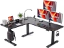 Превью L-Shaped Standing Desk - 63 x 55 Inch Adjustable Corner Standing Desk with Charging Station — Standing Desk, SIAGO