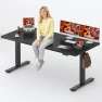 Превью Large Height Adjustable Standing Desk with Cable Management — Standing Desk, FitStand