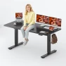 Превью Large Height Adjustable Standing Desk with Cable Management — Standing Desk, FitStand
