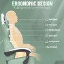 Превью Linen Fabric Ergonomic Gaming Chair with Pocket Spring Cushion — Smart Chairs, Soontrans