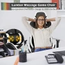 Превью Massage Gaming Chair with Reclining Backrest, Adjustable Handrails and Seat Height, Ergonomic PU Leather Swivel PC Game... — Massage Chairs, Goplus