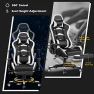 Превью Massage Gaming Chair with Reclining Backrest, Adjustable Handrails and Seat Height, Ergonomic PU Leather Swivel PC Game... — Massage Chairs, Goplus
