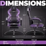 Превью PU Leather Gaming Chair with Footrest — Smart Chairs, Dowinx
