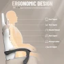 Превью Soontrans Linen Fabric Gaming Chair Beige/Coffee with Footrest — Smart Chairs, Soontrans