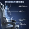 Превью Velvet Fabric Gaming Chair with Footrest — Smart Chairs, Soontrans