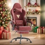 Превью Velvet Fabric Gaming Chair with Footrest — Smart Chairs, Soontrans