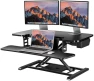 Превью 35" Electric Standing Desk Converter with Large Keyboard Tray — Standing Desk, SANODESK