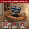 Превью 35" Electric Standing Desk Converter with Large Keyboard Tray — Standing Desk, SANODESK