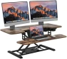 Превью 35" Electric Standing Desk Converter with Large Keyboard Tray — Standing Desk, SANODESK