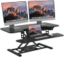 Превью 35" Electric Standing Desk Converter with Large Keyboard Tray — Standing Desk, SANODESK
