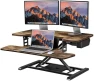 Превью 35" Electric Standing Desk Converter with Large Keyboard Tray — Standing Desk, SANODESK