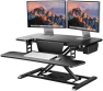 Превью 35" Electric Standing Desk Converter with Large Keyboard Tray — Standing Desk, SANODESK