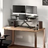 Превью 40" Electric Standing Desk Converter with Wide Keyboard Tray — Standing Desk, FLEXISPOT