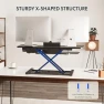 Превью 40" Electric Standing Desk Converter with Wide Keyboard Tray — Standing Desk, FLEXISPOT