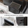 Превью 66 Inch L Shaped Standing Desk with Drawers & Shelves — Standing Desk, FEZIBO