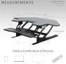 Превью Corner Electric Height Adjustable Cubicle Standing Desk Converter — Standing Desk, VIVO